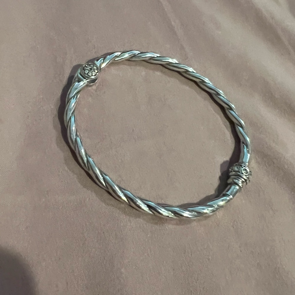 Brighton Shimmer Hinged Silver bangle pre owned